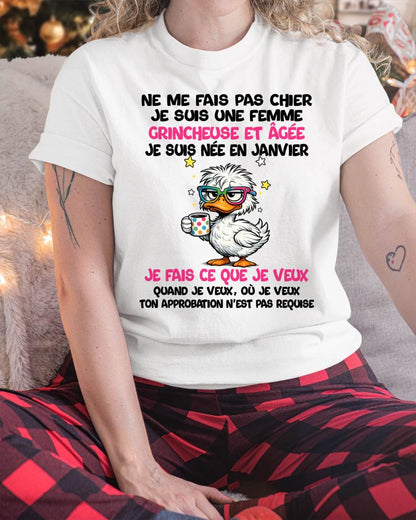 JE SUIS UNE FILLE DE JANVIER - POUR FEMME - TLEE01 (SKU2604-117-01)