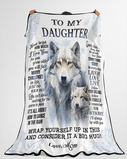 Special Gift For Your Daughter Blanket - From Mom (SKUB12-98)