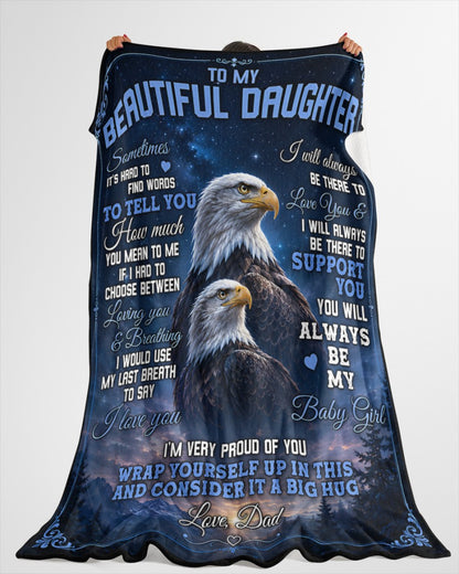Special Gift For Your Daughter Blanket - From Dad (SKU2605-76)