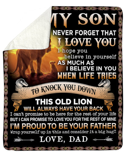 Special Gift For Your Son Blanket - From Dad (SKUB06-54)