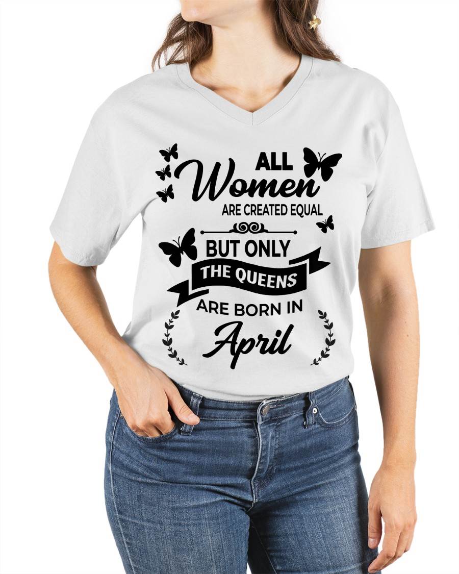APRIL GIRLS ARE TRUE QUEENS - FOR WOMEN - TLEE04 (SKU2605-58-04)