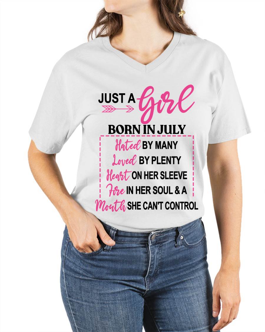 BORN IN JULY – A GIRL WITH ATTITUDE, HEART, AND A MOUTH SHE CAN’T CONTROL - FOR WOMEN - TLEE07 (SKU2603-363-07)