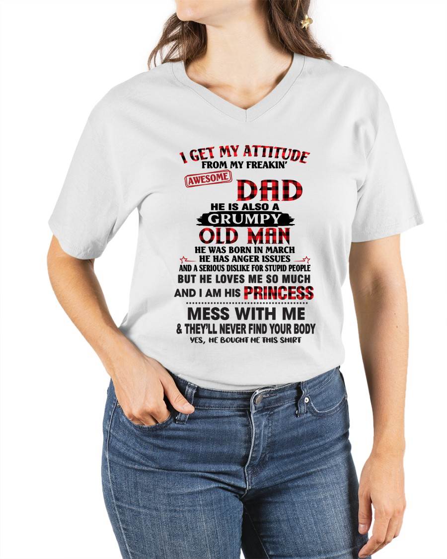 MARCH - I GET MY ATTITUDE FROM MY FREAKIN' AWESOME DAD - FROM DAD - TLEE03 (SKU2603-78-03)