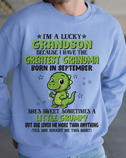 SEPTEMBER - I'M A LUCKY GRANDSON BECAUSE I HAVE THE GREATEST GRANDMA - FROM GRANDMA - TLEE09 (SKU09-86-09)