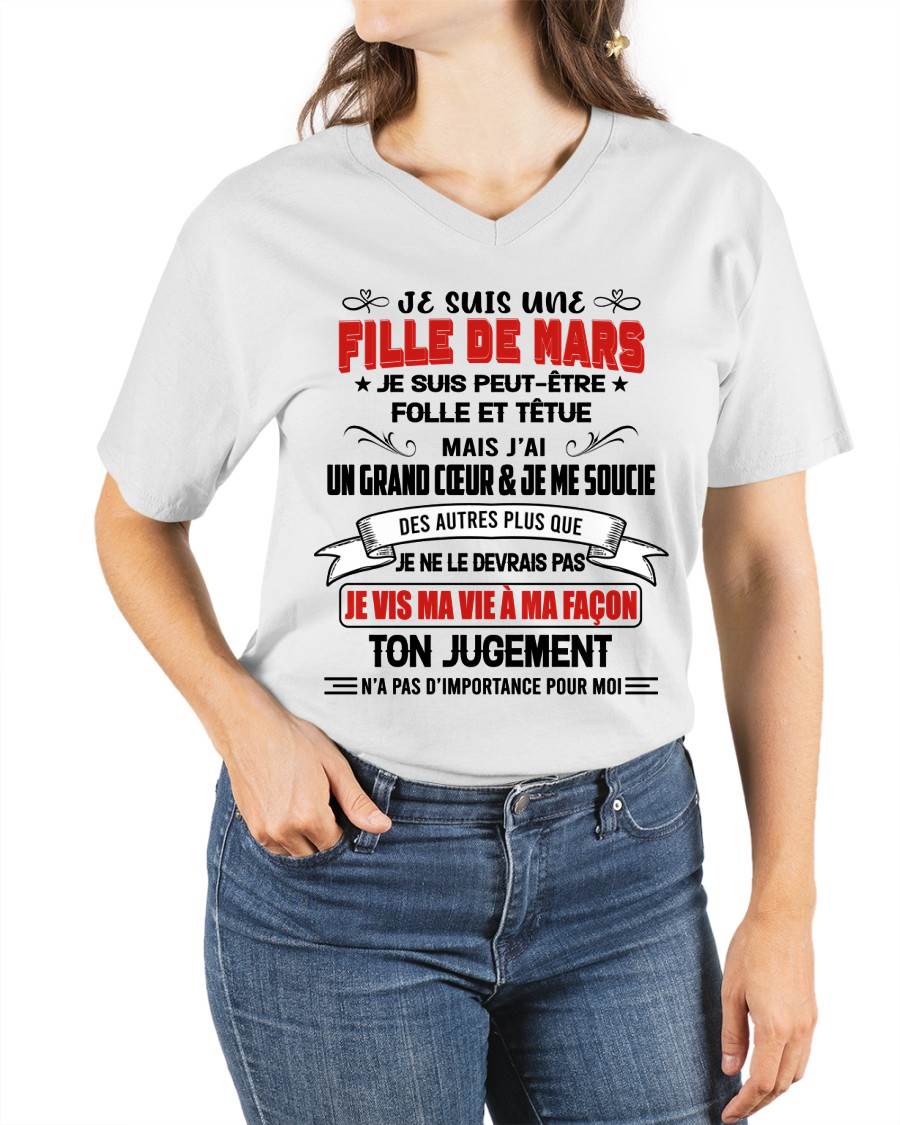 FILLE DE MARS – FIÈRE ET LIBRE – POUR LES FEMMES - TLEE03 (SKU2603-354-03)