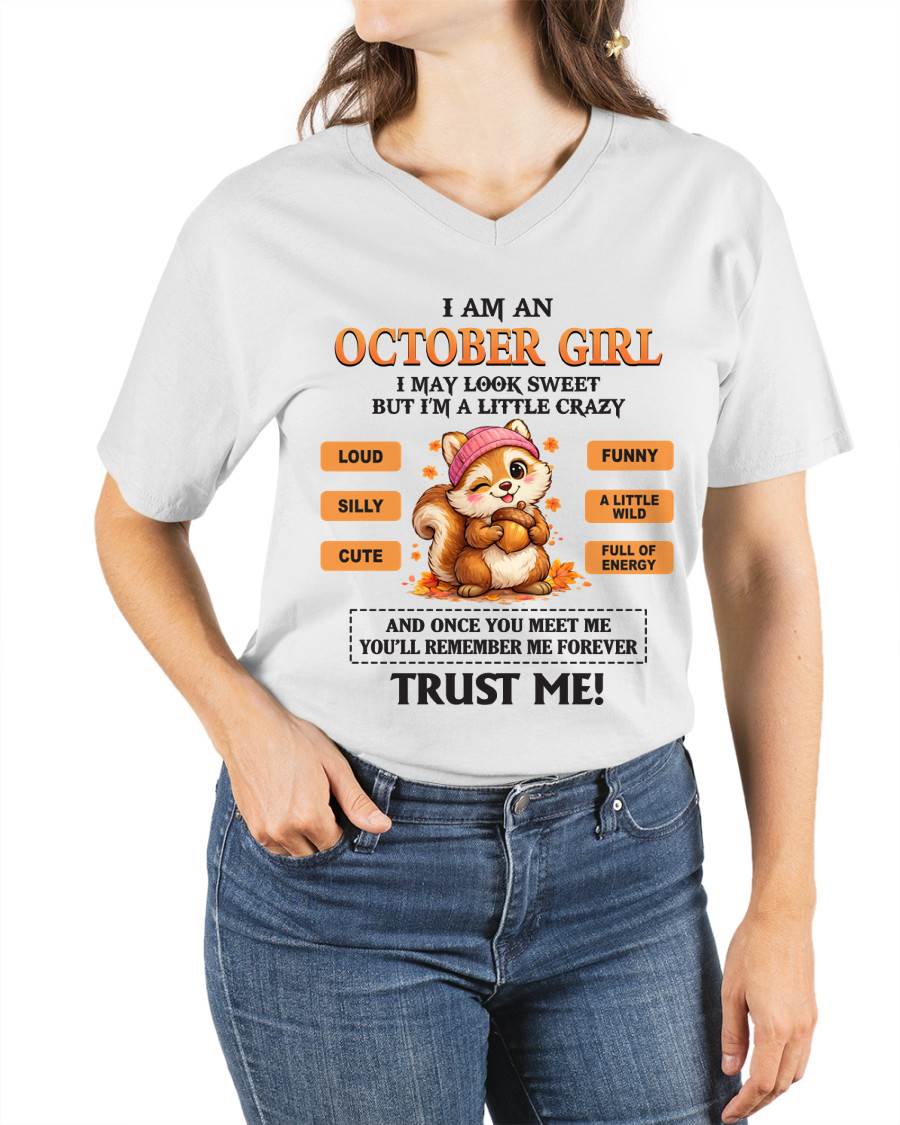 OCTOBER GIRL - SWEET BUT A LITTLE CRAZY AND FULL OF ENERGY - FOR WOMEN - TLEE10 (SKU2603-126-10)