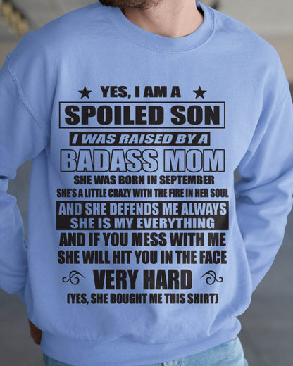 SEPTEMBER MOM — MY MOM RAISED ME WITH LOVE AND ATTITUDE - FROM MOM - TLEE09 (SKU2605-282-09)