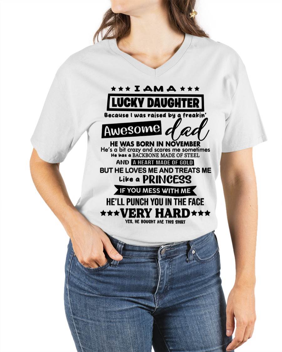 NOVEMBER - I AM A LUCKY DAUGHTER BECAUSE I WAS RAISED BY A FREAKIN' AWESOME DAD - FROM DAD - TLEE11 (SKU2603-177-11)