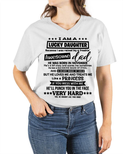 NOVEMBER - I AM A LUCKY DAUGHTER BECAUSE I WAS RAISED BY A FREAKIN' AWESOME DAD - FROM DAD - TLEE11 (SKU2603-177-11)