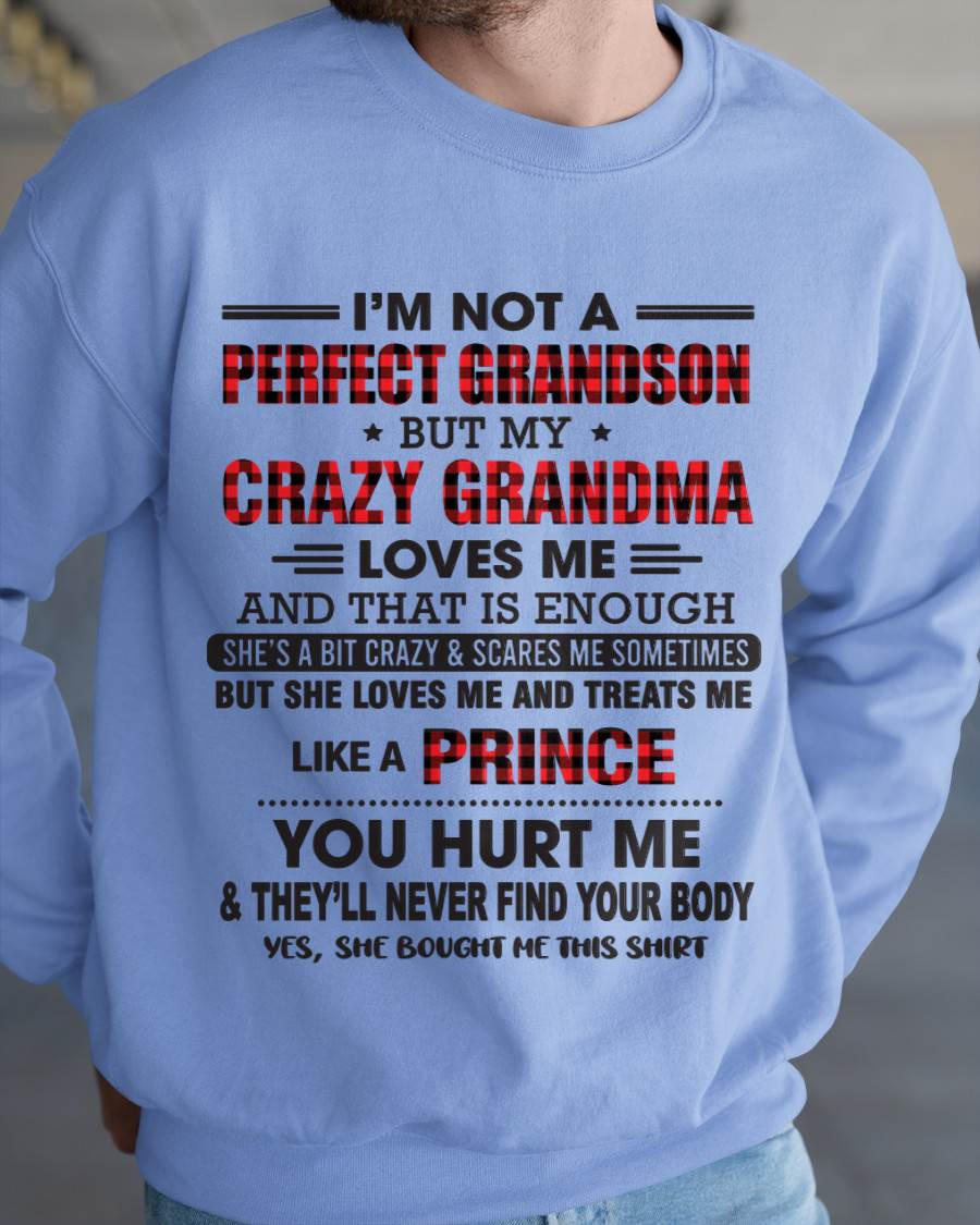 PROUD GRANDSON OF A CRAZY GRANDMA - FROM GRANDMA - TLEE00 (SKU2603-71-00)