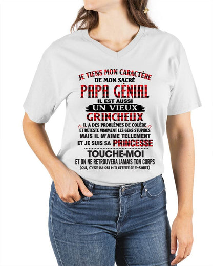 FILLE À PAPA GÂTÉE ET FIÈRE - CADEAU DE PAPA - TLEE00 (SKU2605-355-00)