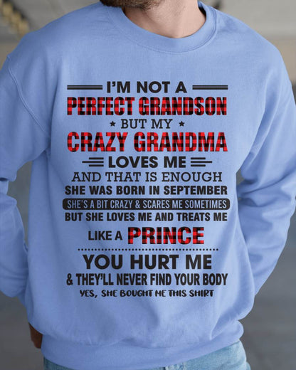 SEPTEMBER - PROUD GRANDSON OF A CRAZY GRANDMA - FROM GRANDMA - TLEE09 (SKU2603-71-09)