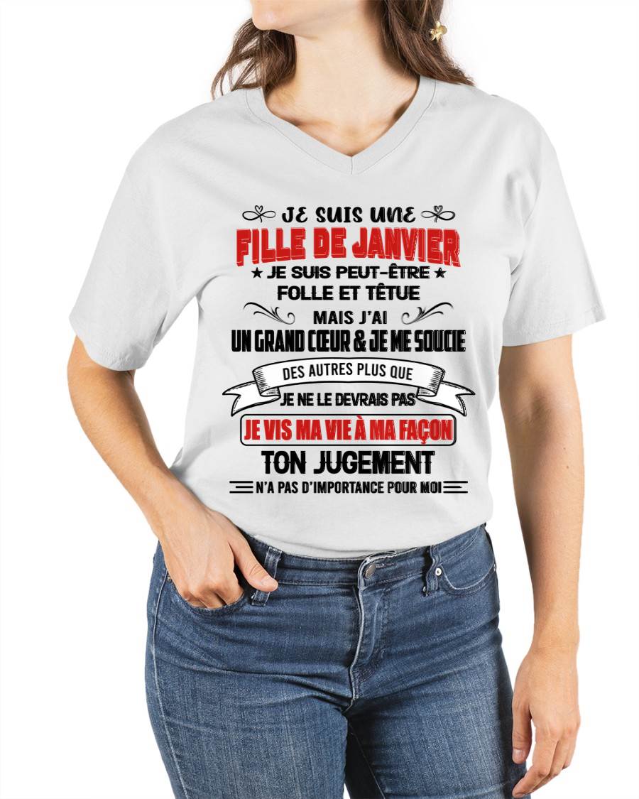 FILLE DE JANVIER – FIÈRE ET LIBRE – POUR LES FEMMES - TLEE01 (SKU2603-354-01)