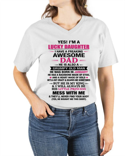 JANUARY - A LUCKY DAUGHTER – DADDY’S LITTLE PRINCESS - FROM DAD - TLEE01 (SKU2604-16-01)