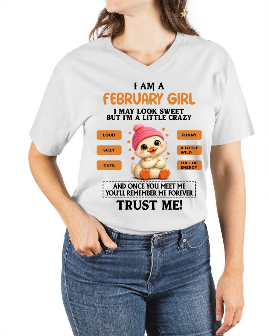 FEBRUARY GIRL - SWEET, LOUD, AND A LITTLE WILD, FULL OF LIFE AND ENERGY - FOR WOMEN - TLEE02 (SKU2603-200-02)