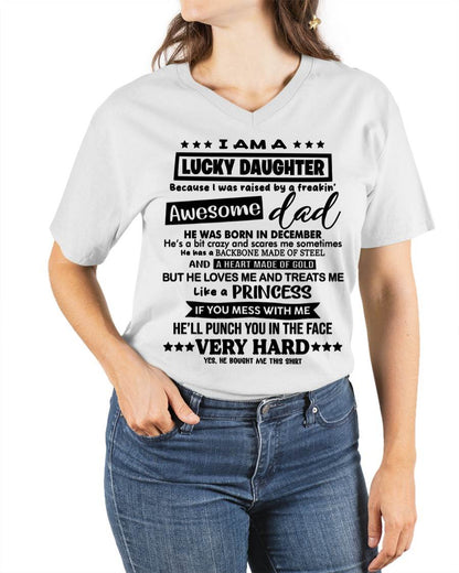 DECEMBER - I AM A LUCKY DAUGHTER BECAUSE I WAS RAISED BY A FREAKIN' AWESOME DAD - FROM DAD - TLEE12 (SKU2603-177-12)