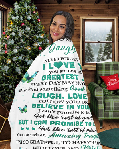 Special Gift For Your Daughter Blanket - From Mom (SKUB12-229)