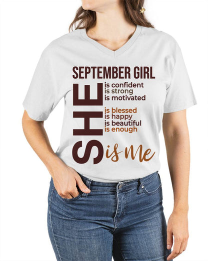 SEPTEMBER BORN GIRL – CONFIDENT & STRONG - FOR WOMEN - TLEE09 (SKU2605-04-09)