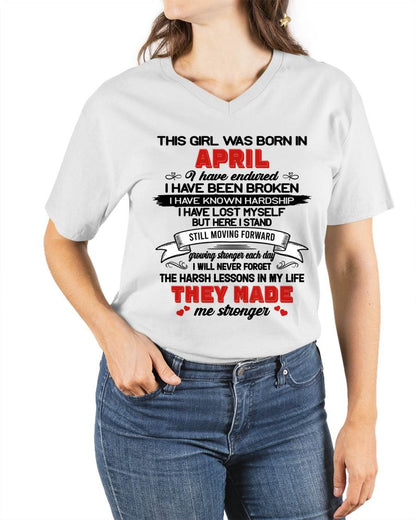 APRIL - EVERY HARD LESSON MADE ME STRONGER - FOR WOMEN - TLEE04 (SKU2602-22-04)