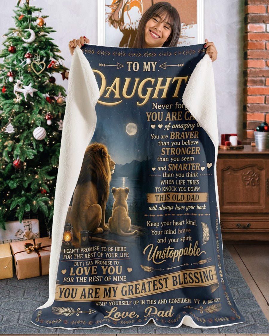 Special Gift For Your Daughter Blanket - From Dad (SKU2606-234)
