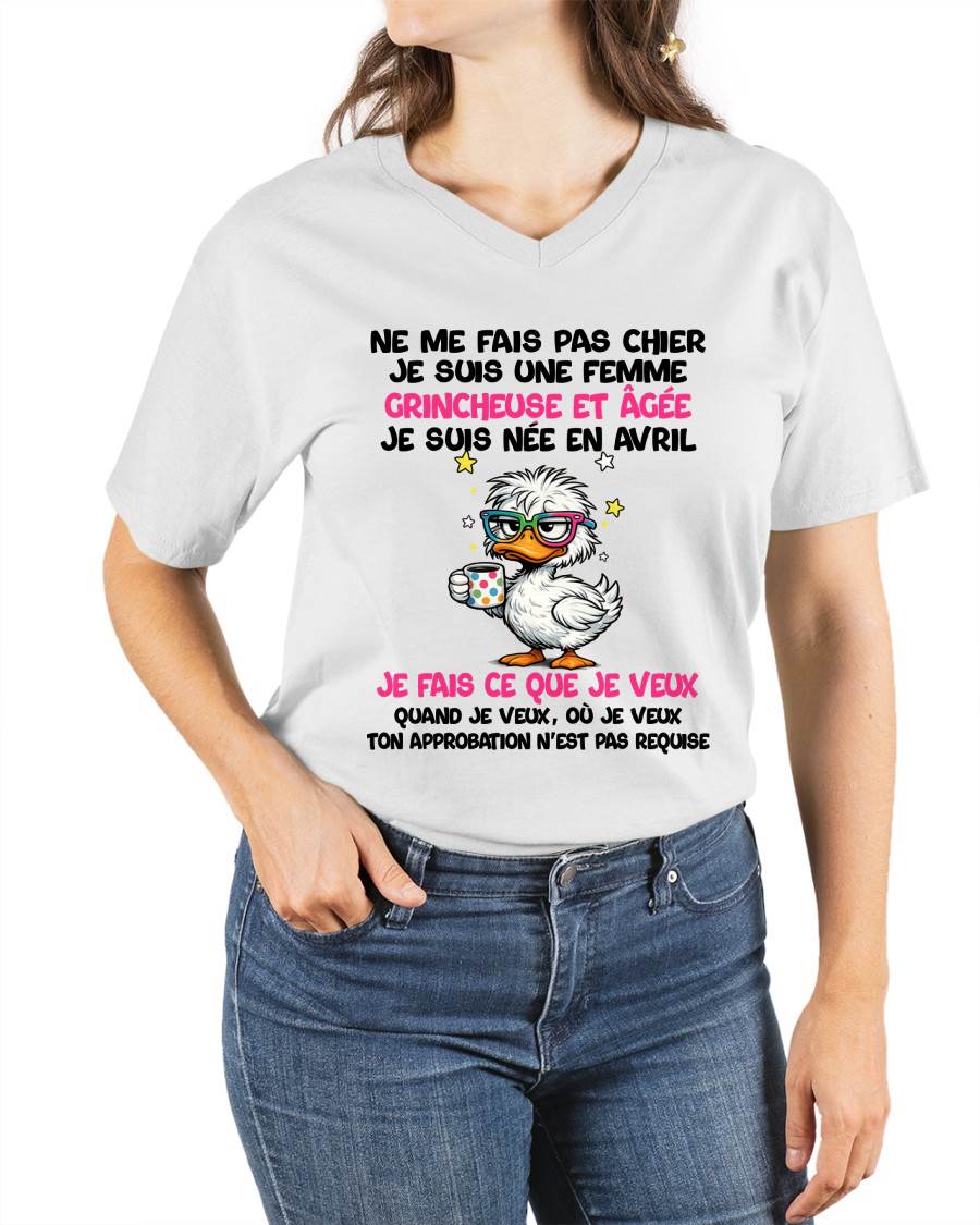 JE SUIS UNE FILLE D’AVRIL - POUR FEMME - TLEE04 (SKU2604-117-04)
