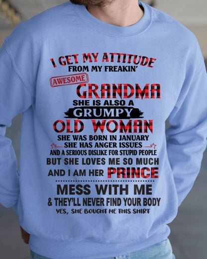 JANUARY - I GET MY ATTITUDE FROM MY FREAKIN’ AWESOME GRANDMA - FROM GRANDMA - TLEE01 (SKU2603-157-01)