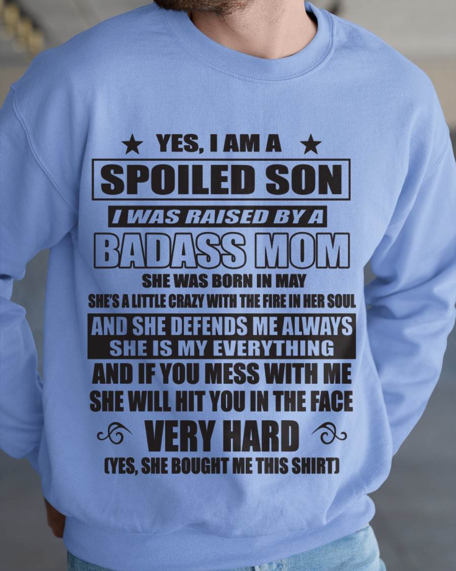 MAY MOM — MY MOM RAISED ME WITH LOVE AND ATTITUDE - FROM MOM - TLEE05 (SKU2605-282-05)