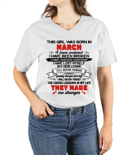 MARCH - EVERY HARD LESSON MADE ME STRONGER - FOR WOMEN - TLEE03 (SKU2602-22-03)