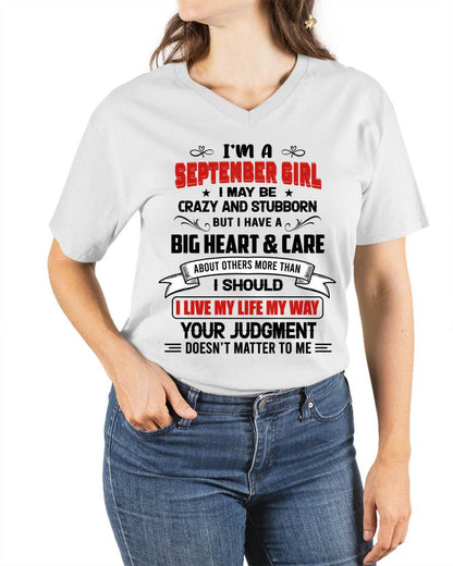 SEPTEMBER - MY LIFE, MY RULES, AND I STAND BY EVERY CHOICE I MAKE - FOR WOMEN - TLEE09 (SKU26T-01239-09)