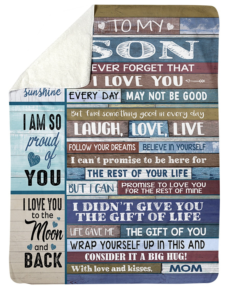 Special Gift For Your Son Blanket - From Mom