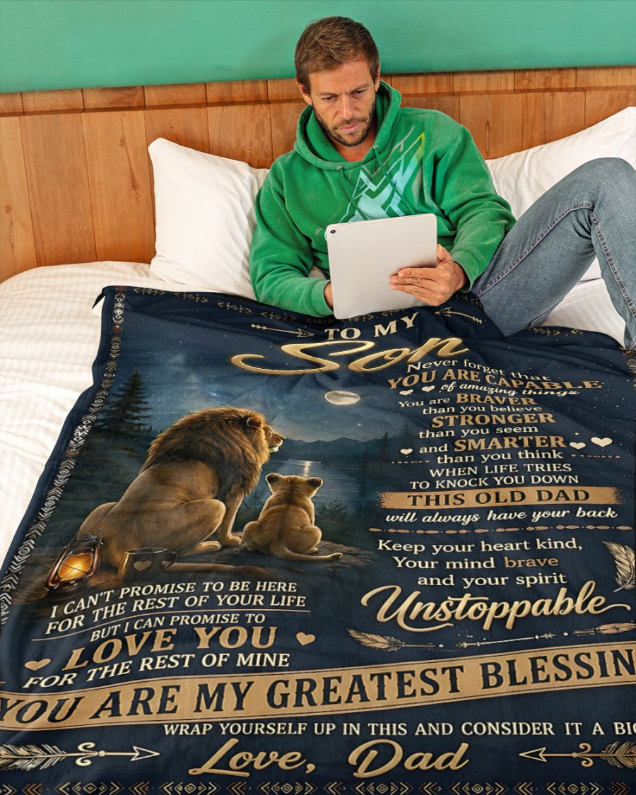 Special Gift For Your Son Blanket - From Dad (SKU2606-235)