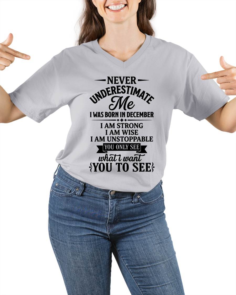DECEMBER GIRL – NEVER UNDERESTIMATE ME - FOR WOMEN - TLEE12 (SKU2606-91-12)