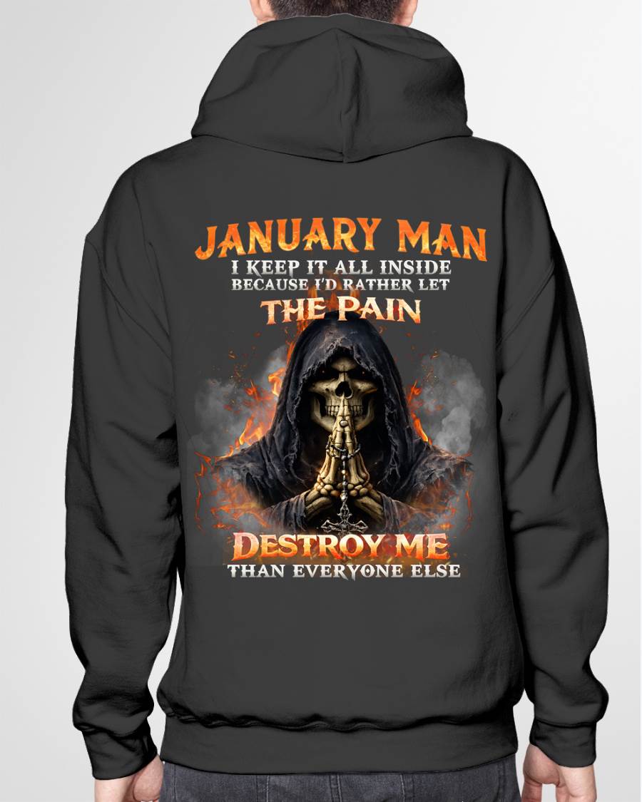 JANUARY MAN SKULL SHIRT – I KEEP IT ALL INSIDE DARK GOTHIC T-SHIRT - FOR MAN - TLEE01 (SKU2604-136-01)