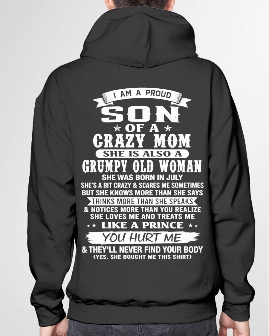 JULY - PROUD SON OF A CRAZY MOM - FROM MOM - TLEE07 (SKU2606-127-07)
