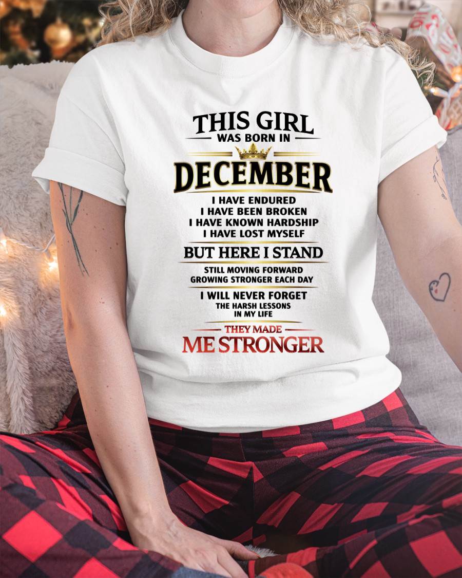 DECEMBER - THE LESSONS HURT, BUT THEY MADE ME STRONGER - FOR WOMEN - TLEE12 (SKU2602-217-12)