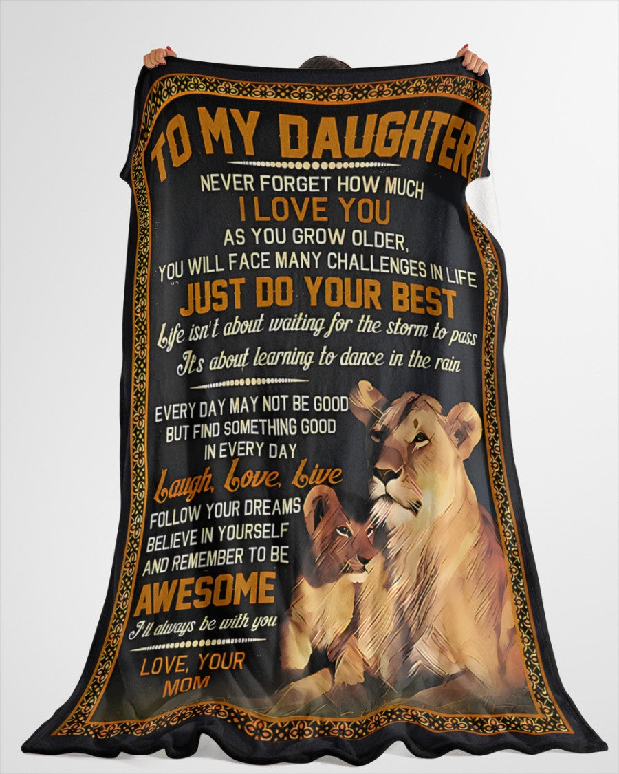 Special Gift For Your Daughter Blanket - From Mom (SKU2606-219)