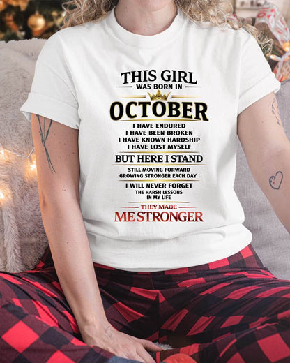OCTOBER - THE LESSONS HURT, BUT THEY MADE ME STRONGER - FOR WOMEN - TLEE10 (SKU2602-217-10)