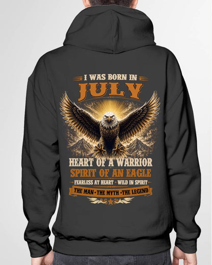JULY BORN WARRIOR EAGLE SHIRT DESIGN - FOR MAN - TLEE07 (SKU2605-225-07)