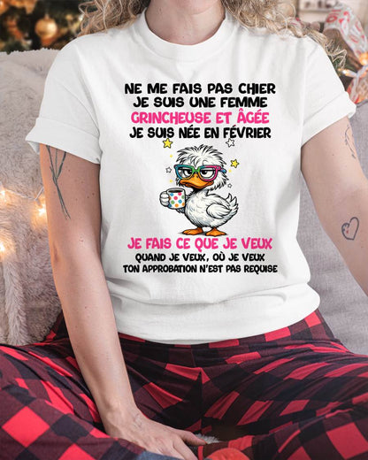 JE SUIS UNE FILLE DE FÉVRIER - POUR FEMME - TLEE02 (SKU2604-117-02)