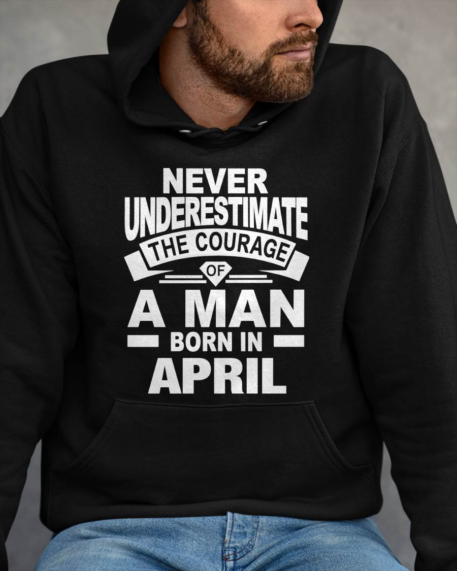 APRIL BORN MAN : COURAGE STRENGTH & PRIDE - FOR MAN - TLEE04 (SKU2606-126-04)