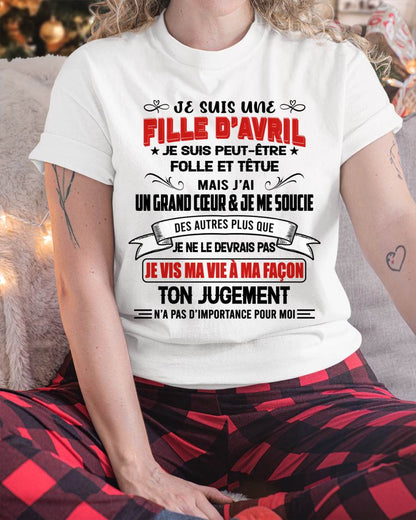 FILLE D’AVRIL – FIÈRE ET LIBRE – POUR LES FEMMES - TLEE04 (SKU2603-354-04)