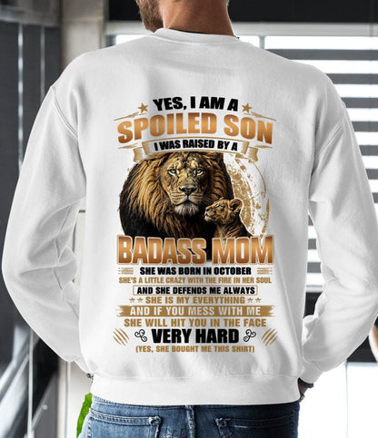 OCTOBER MOM GIFT FOR SON SHIRT - FROM MOM - TLEE10 (SKU2605-404-10)