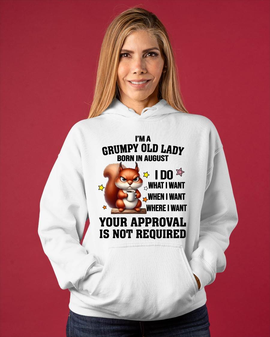 AUGUST BORN WOMEN DON’T NEED APPROVAL TEE - FOR WOMEN - TLEE08 (SKU2605-211-08)