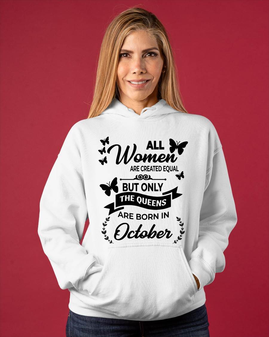 OCTOBER GIRLS ARE TRUE QUEENS - FOR WOMEN - TLEE10 (SKU2605-58-10)