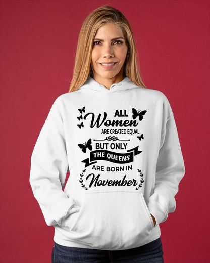 NOVEMBER GIRLS ARE TRUE QUEENS - FOR WOMEN - TLEE11 (SKU2605-58-11)