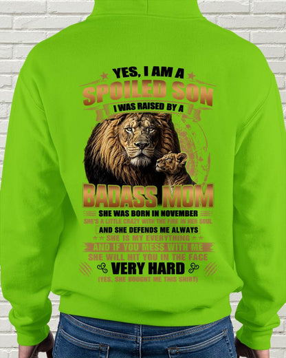 NOVEMBER MOM GIFT FOR SON SHIRT - FROM MOM - TLEE11 (SKU2605-404-11)