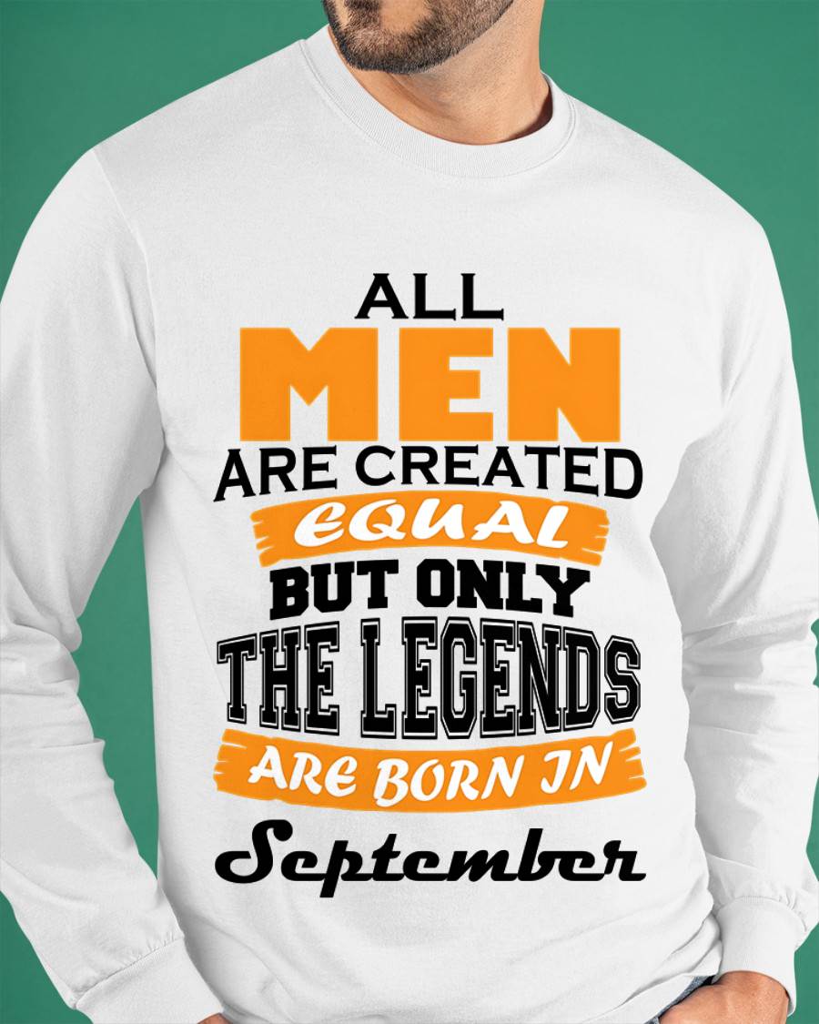 SEPTEMBER BORN – ONLY LEGENDS ARE CREATED - FOR MAN - TLEE09 (SKU2606-281-09)