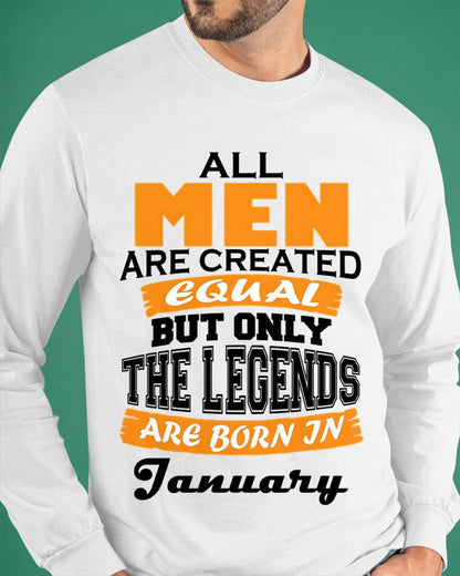 JANUARY BORN – ONLY LEGENDS ARE CREATED - FOR MAN - TLEE01 (SKU2606-281-01)