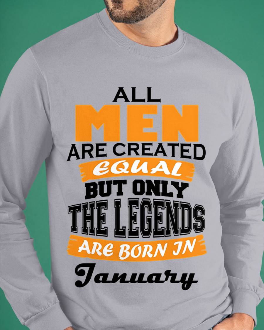 JANUARY BORN – ONLY LEGENDS ARE CREATED - FOR MAN - TLEE01 (SKU2606-281-01)