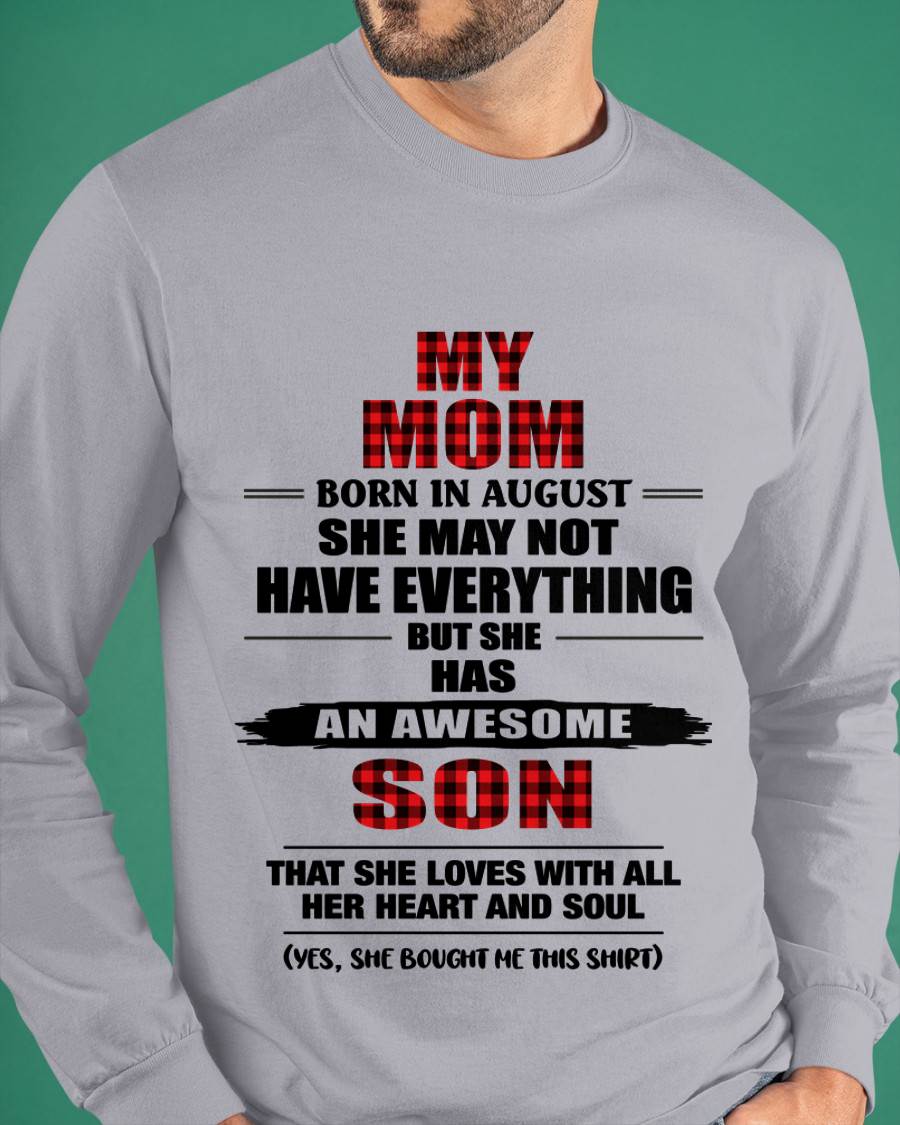 AUGUST - A MOTHER'S LOVE, A SON'S PRIDE - FROM MOM - TLEE08 (SKU2606-149-08)